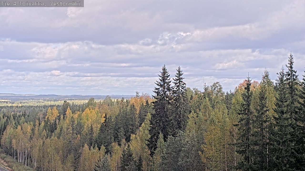 Weather Camera Image Väg 4 Toivakka, Vestonmäki, Toivakka, Keski-Suomi