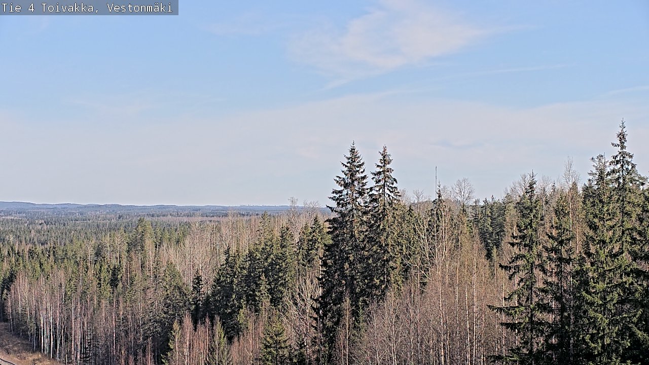 Weather Camera Image Väg 4 Toivakka, Vestonmäki, Toivakka, Keski-Suomi