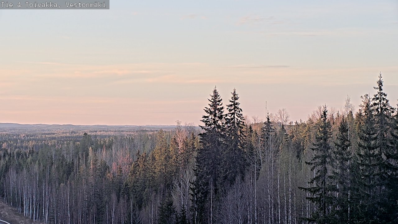 Weather Camera Image Väg 4 Toivakka, Vestonmäki, Toivakka, Keski-Suomi