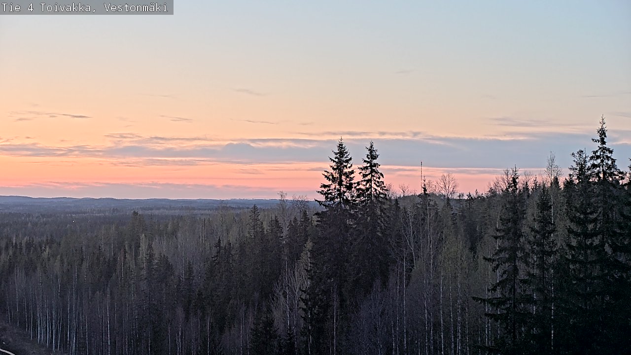 Weather Camera Image Väg 4 Toivakka, Vestonmäki, Toivakka, Keski-Suomi
