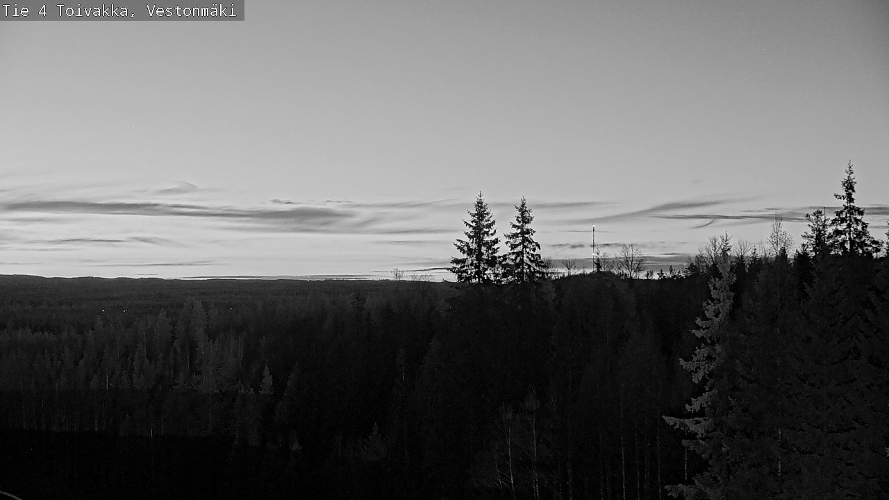 Weather Camera Image Väg 4 Toivakka, Vestonmäki, Toivakka, Keski-Suomi