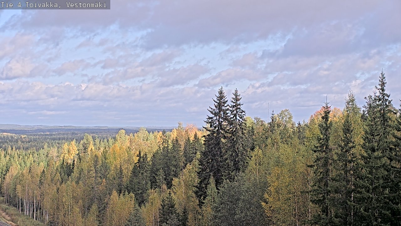 Weather Camera Image Väg 4 Toivakka, Vestonmäki, Toivakka, Keski-Suomi