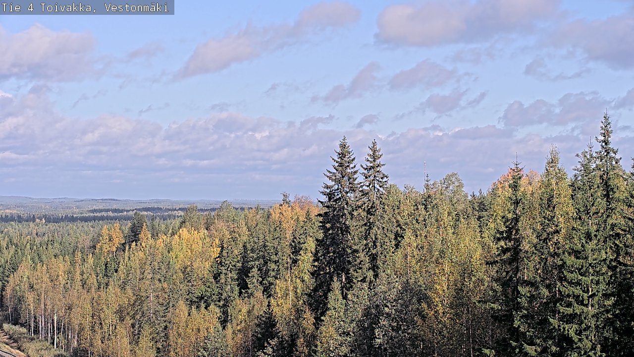 Weather Camera Image Väg 4 Toivakka, Vestonmäki, Toivakka, Keski-Suomi