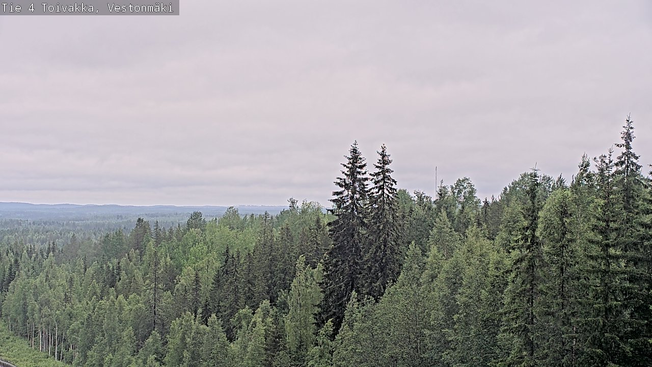 Weather Camera Image Väg 4 Toivakka, Vestonmäki, Toivakka, Keski-Suomi