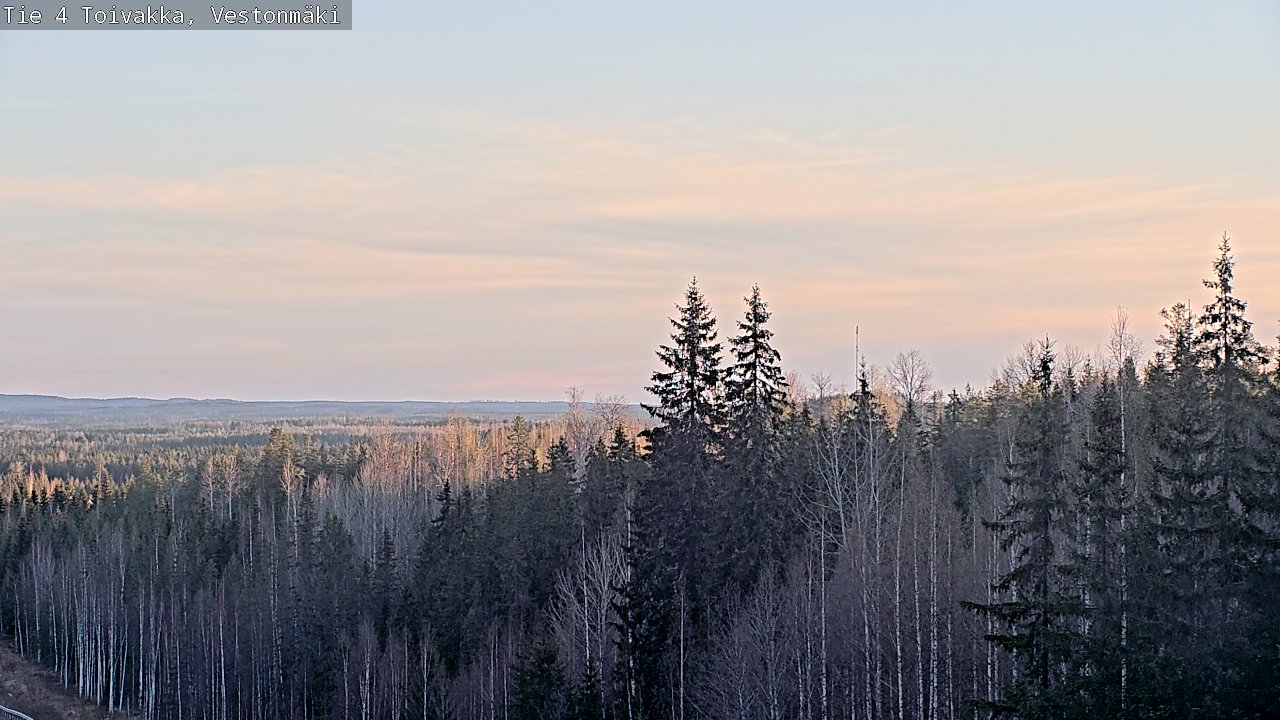Weather Camera Image Väg 4 Toivakka, Vestonmäki, Toivakka, Keski-Suomi