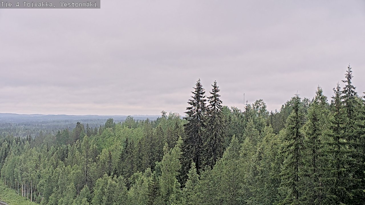 Weather Camera Image Väg 4 Toivakka, Vestonmäki, Toivakka, Keski-Suomi