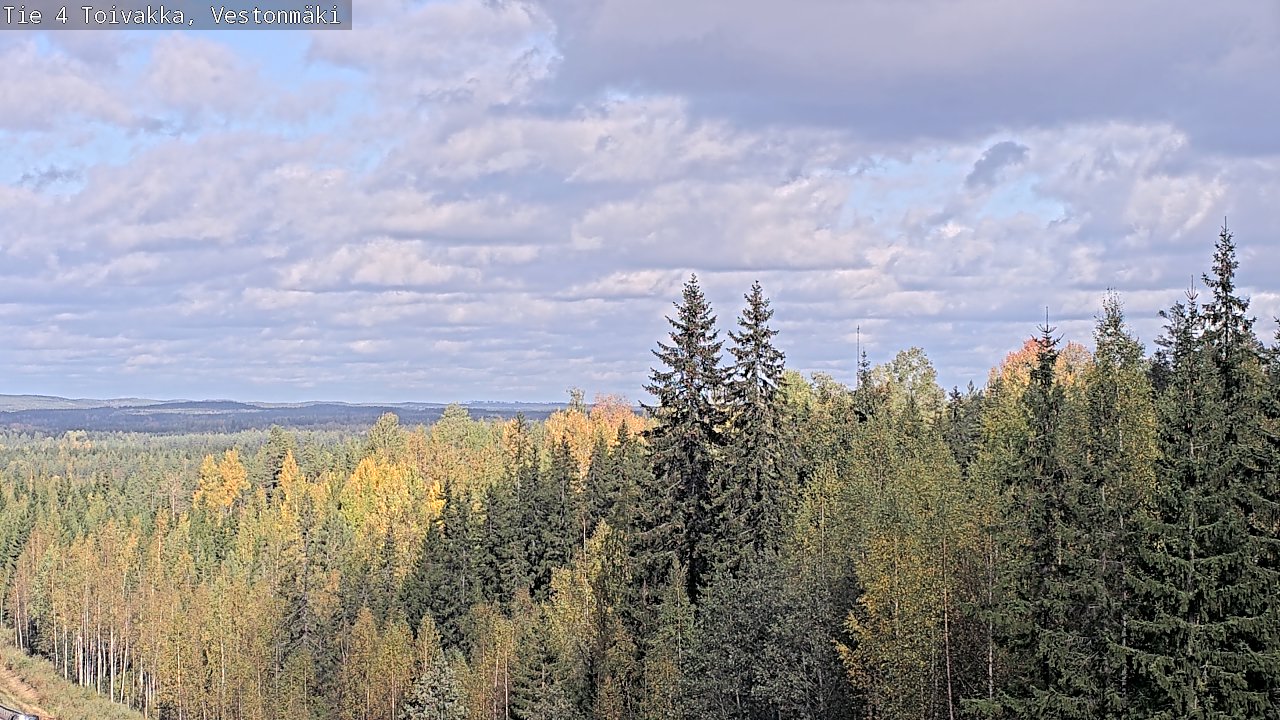 Weather Camera Image Väg 4 Toivakka, Vestonmäki, Toivakka, Keski-Suomi