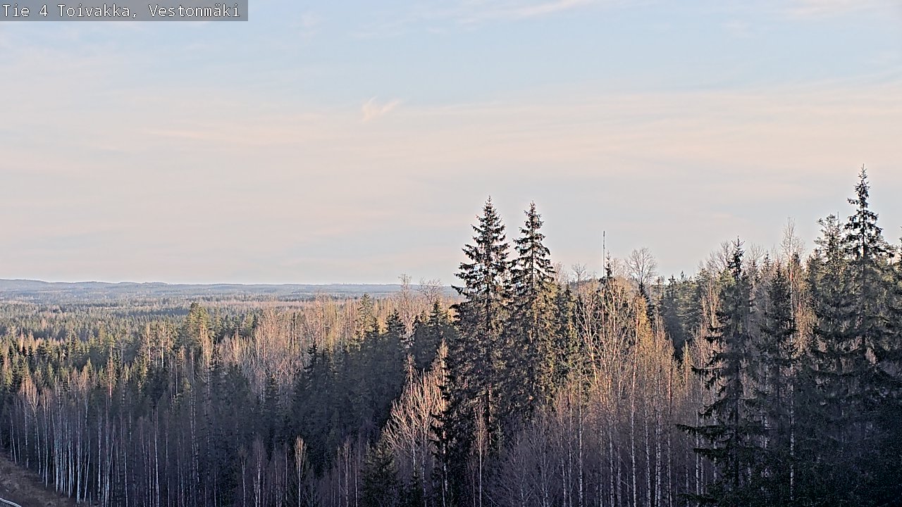 Weather Camera Image Väg 4 Toivakka, Vestonmäki, Toivakka, Keski-Suomi