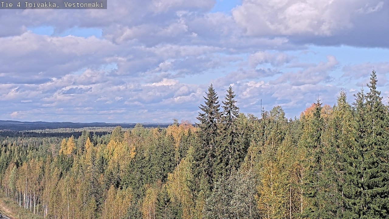 Weather Camera Image Väg 4 Toivakka, Vestonmäki, Toivakka, Keski-Suomi