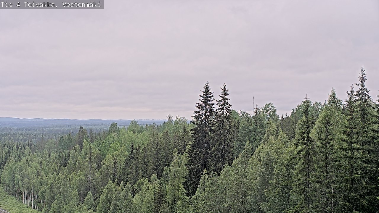 Weather Camera Image Väg 4 Toivakka, Vestonmäki, Toivakka, Keski-Suomi
