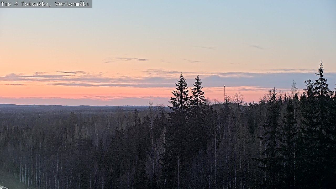 Weather Camera Image Väg 4 Toivakka, Vestonmäki, Toivakka, Keski-Suomi