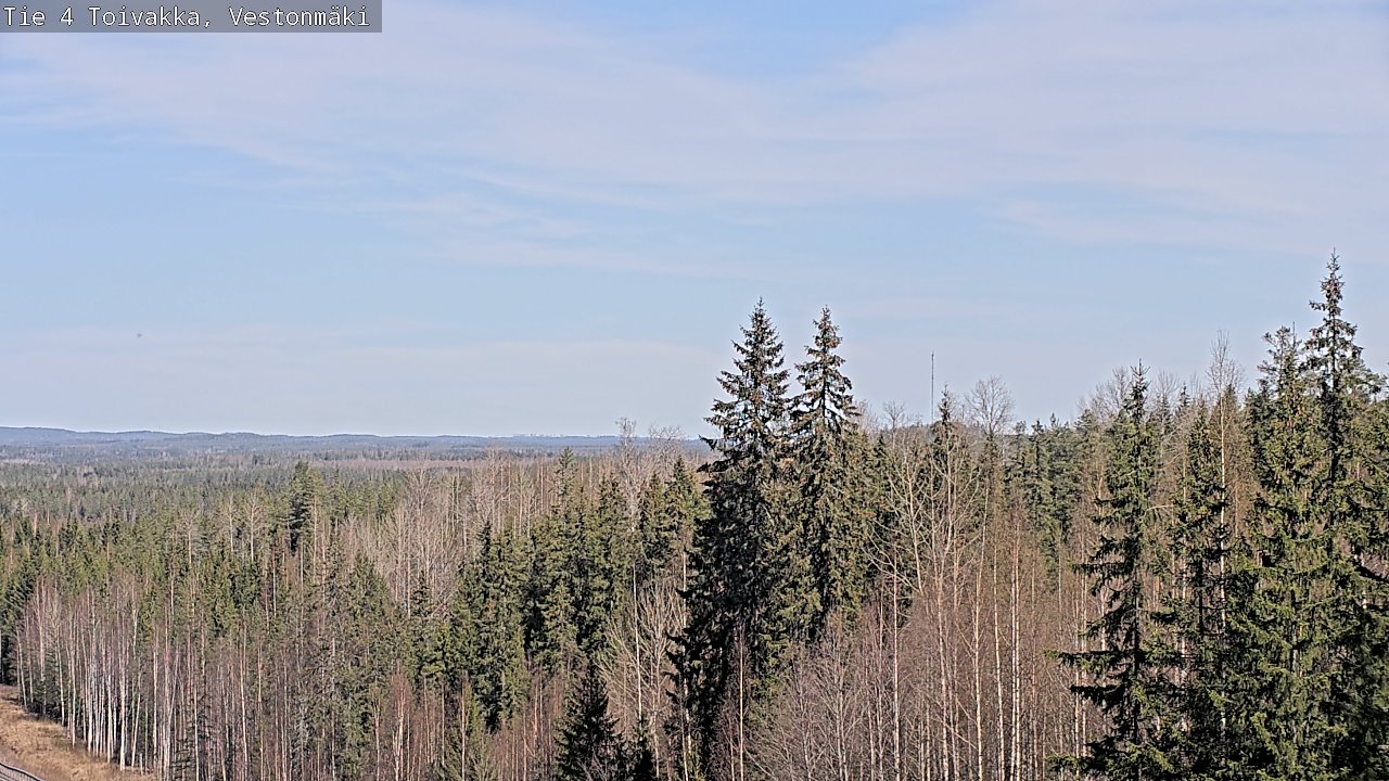 Weather Camera Image Väg 4 Toivakka, Vestonmäki, Toivakka, Keski-Suomi