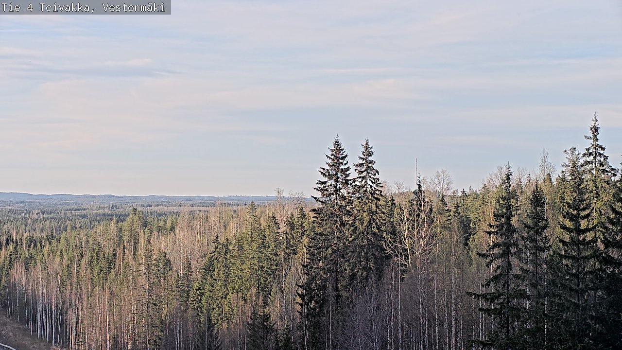 Weather Camera Image Väg 4 Toivakka, Vestonmäki, Toivakka, Keski-Suomi
