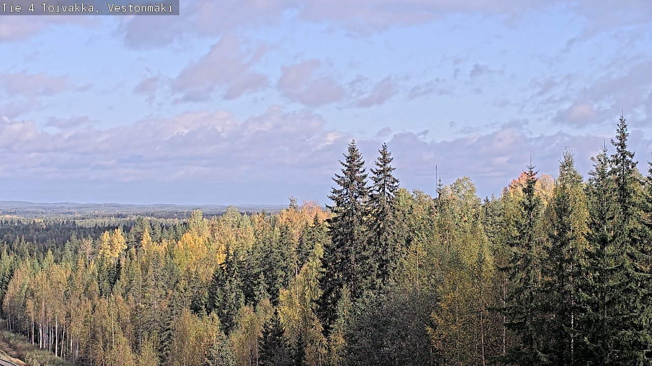 Weather Camera Image Väg 4 Toivakka, Vestonmäki, Toivakka, Keski-Suomi