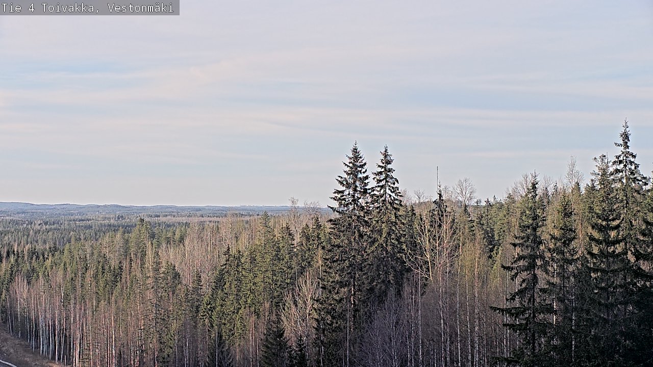 Weather Camera Image Väg 4 Toivakka, Vestonmäki, Toivakka, Keski-Suomi