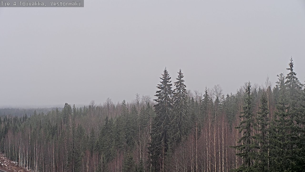 Weather Camera Image Väg 4 Toivakka, Vestonmäki, Toivakka, Keski-Suomi