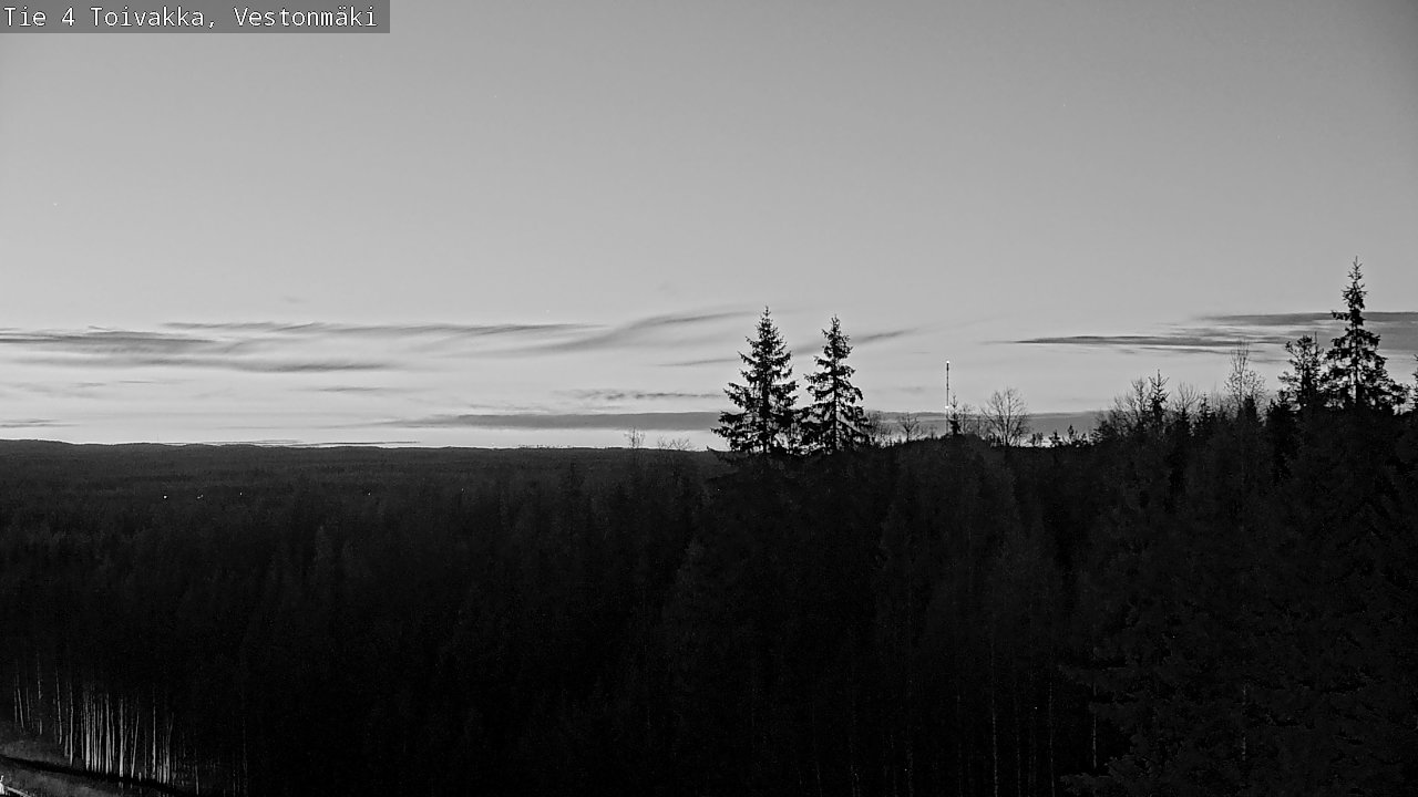 Weather Camera Image Väg 4 Toivakka, Vestonmäki, Toivakka, Keski-Suomi