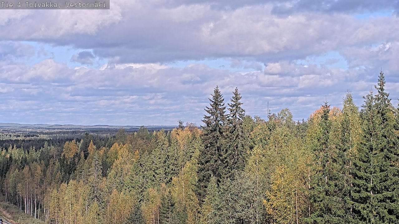 Weather Camera Image Väg 4 Toivakka, Vestonmäki, Toivakka, Keski-Suomi