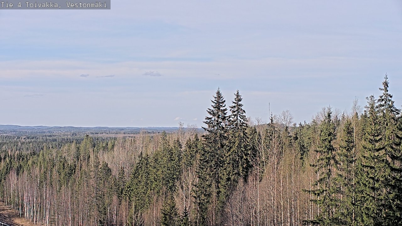 Weather Camera Image Väg 4 Toivakka, Vestonmäki, Toivakka, Keski-Suomi
