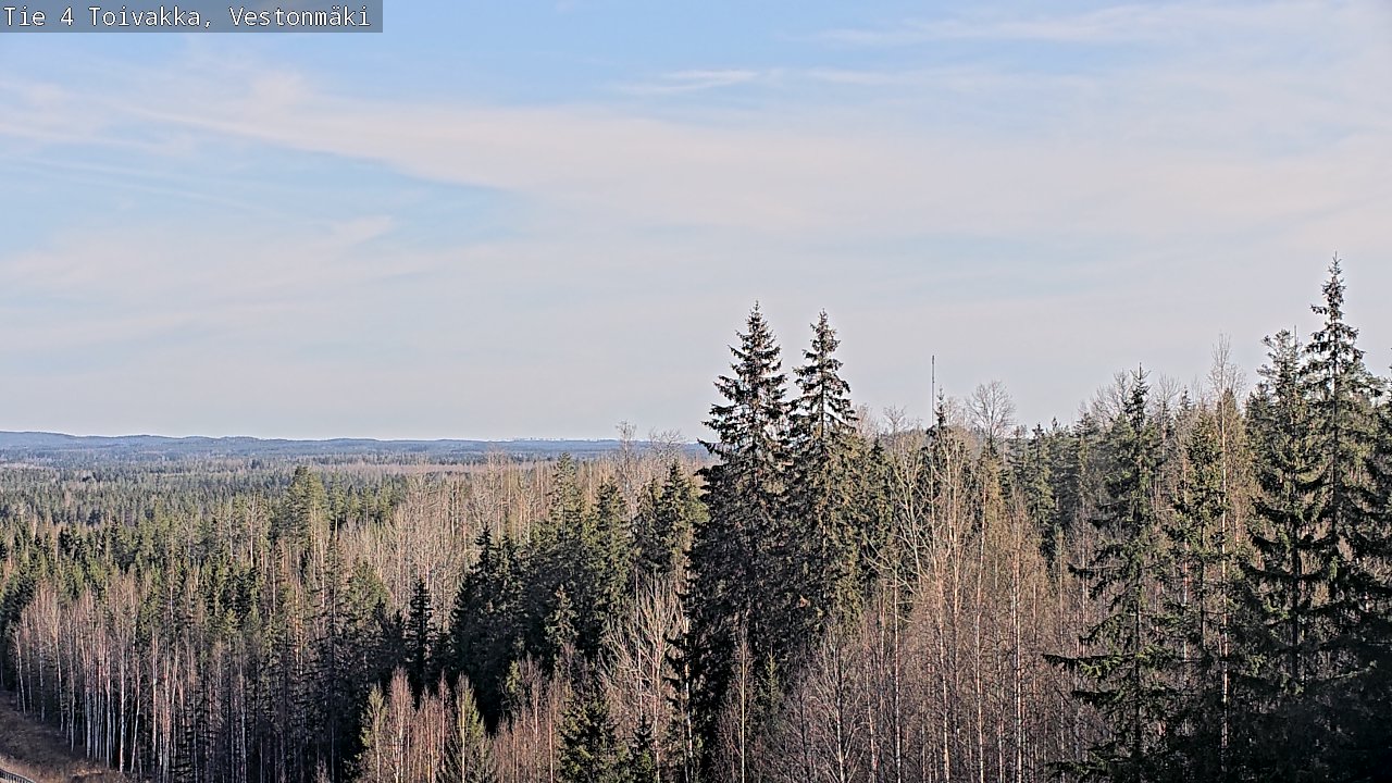 Weather Camera Image Väg 4 Toivakka, Vestonmäki, Toivakka, Keski-Suomi