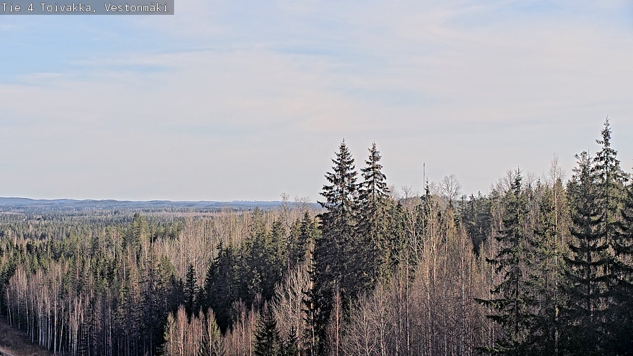 Weather Camera Image Väg 4 Toivakka, Vestonmäki, Toivakka, Keski-Suomi