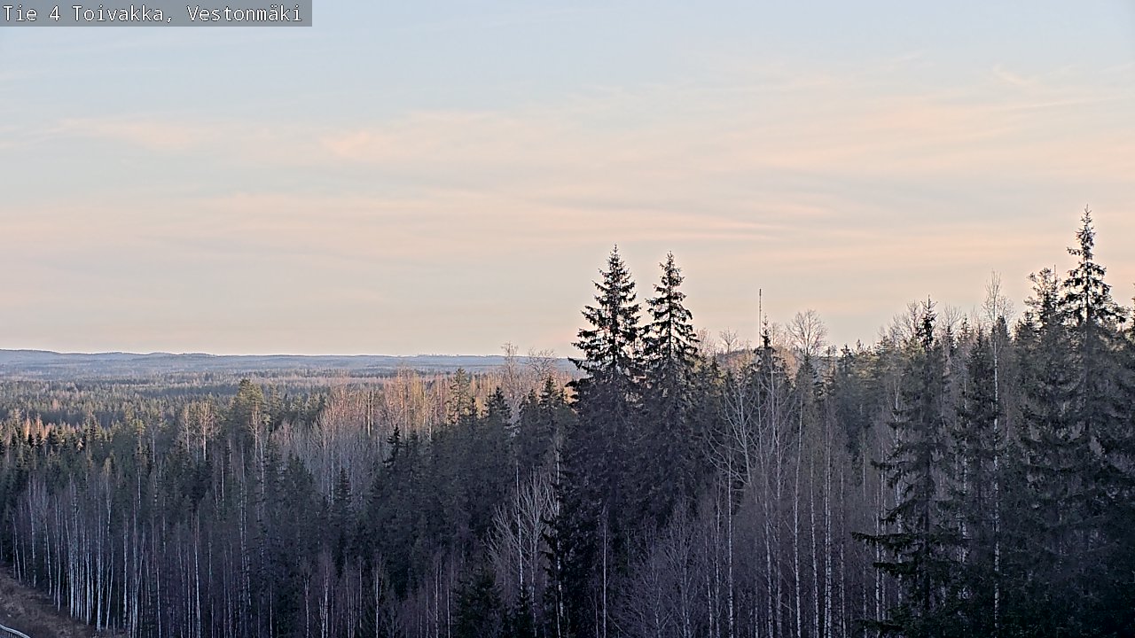 Weather Camera Image Väg 4 Toivakka, Vestonmäki, Toivakka, Keski-Suomi