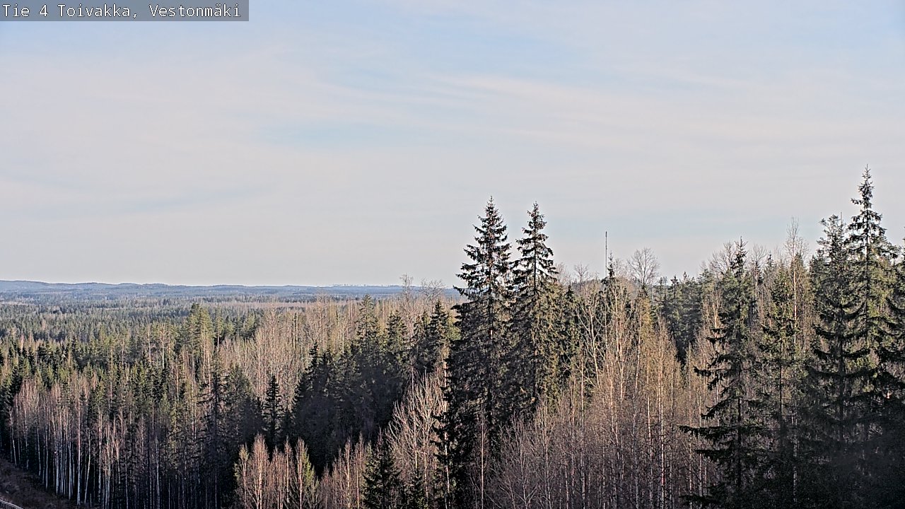 Weather Camera Image Väg 4 Toivakka, Vestonmäki, Toivakka, Keski-Suomi