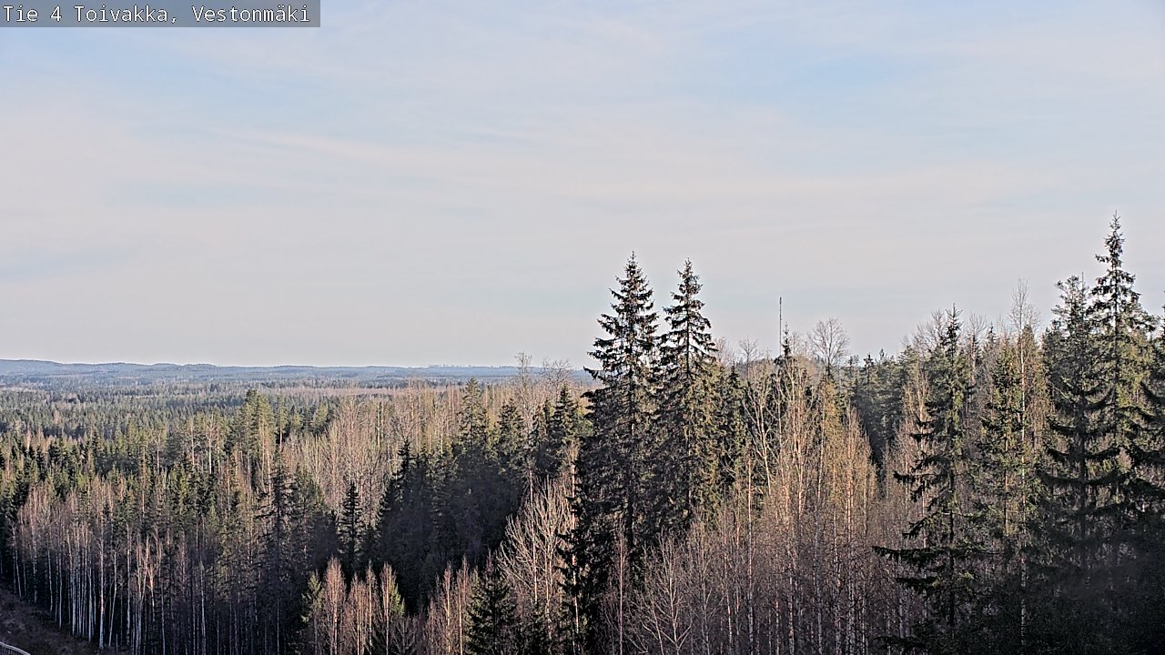 Weather Camera Image Väg 4 Toivakka, Vestonmäki, Toivakka, Keski-Suomi