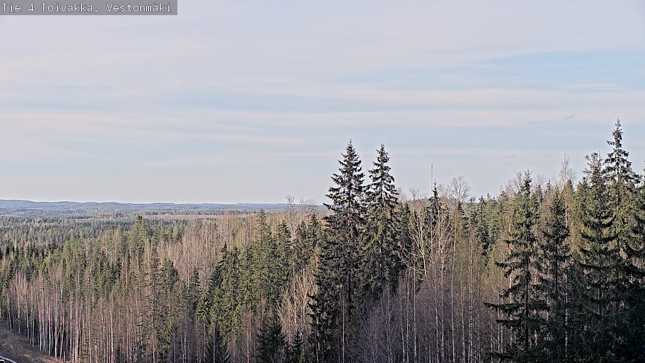 Weather Camera Image Väg 4 Toivakka, Vestonmäki, Toivakka, Keski-Suomi