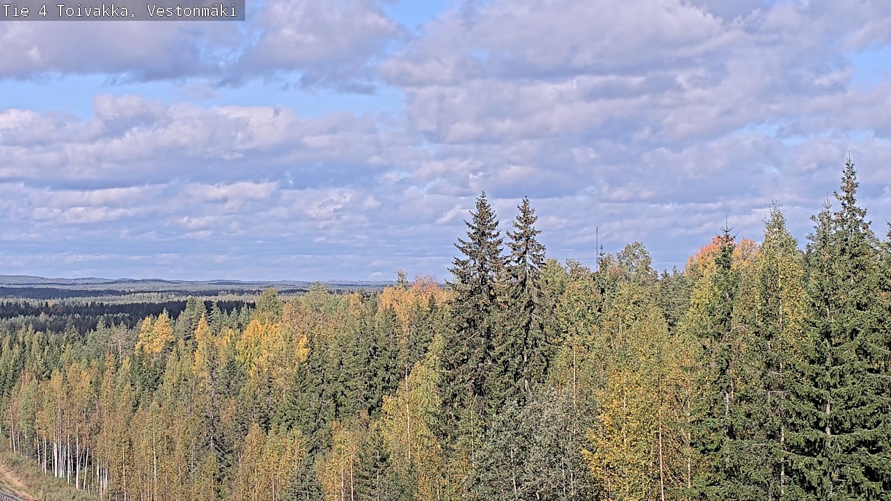 Weather Camera Image Väg 4 Toivakka, Vestonmäki, Toivakka, Keski-Suomi