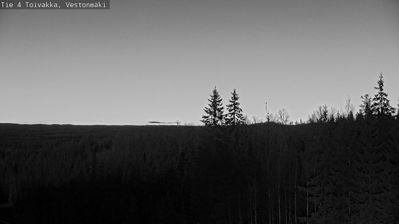Weather Camera Image Väg 4 Toivakka, Vestonmäki, Toivakka, Keski-Suomi