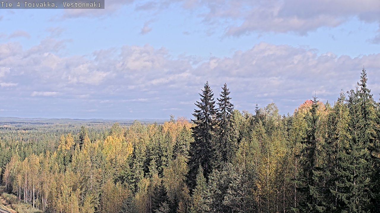 Weather Camera Image Väg 4 Toivakka, Vestonmäki, Toivakka, Keski-Suomi