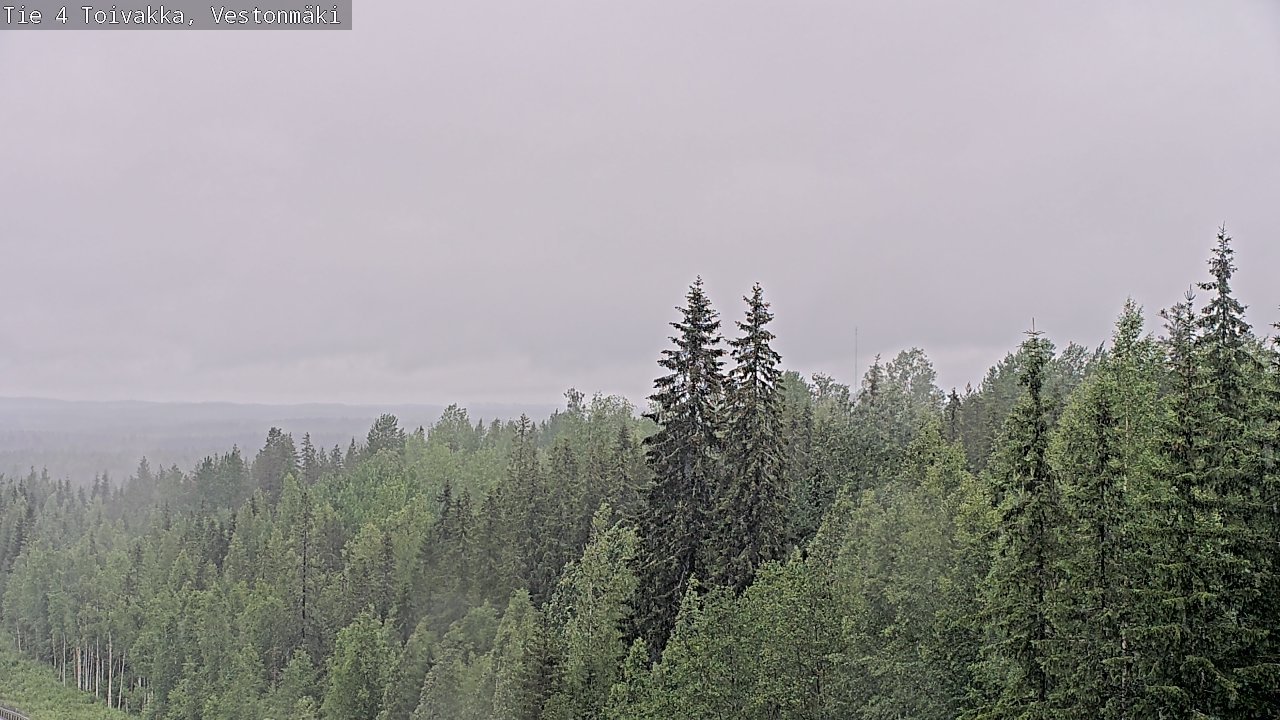 Weather Camera Image Väg 4 Toivakka, Vestonmäki, Toivakka, Keski-Suomi