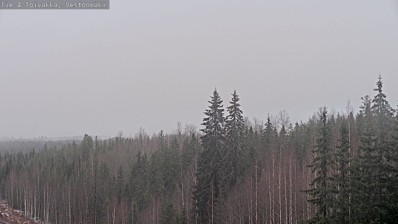 Weather Camera Image Väg 4 Toivakka, Vestonmäki, Toivakka, Keski-Suomi
