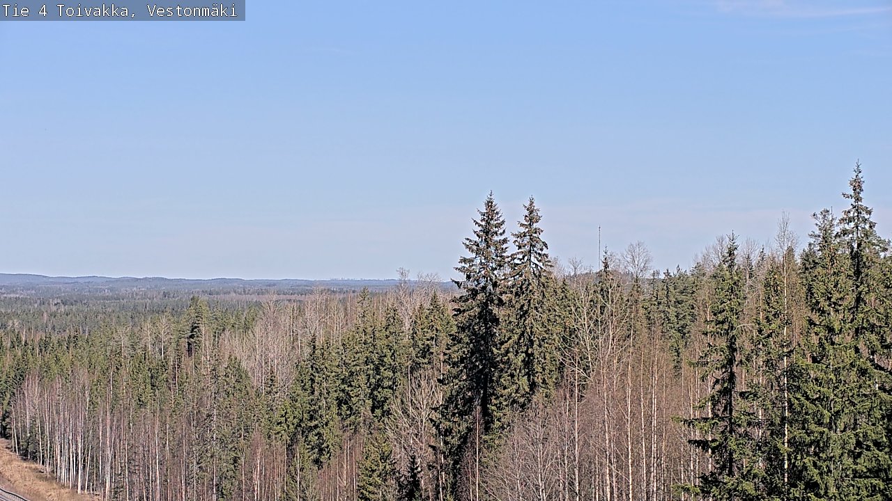 Weather Camera Image Väg 4 Toivakka, Vestonmäki, Toivakka, Keski-Suomi