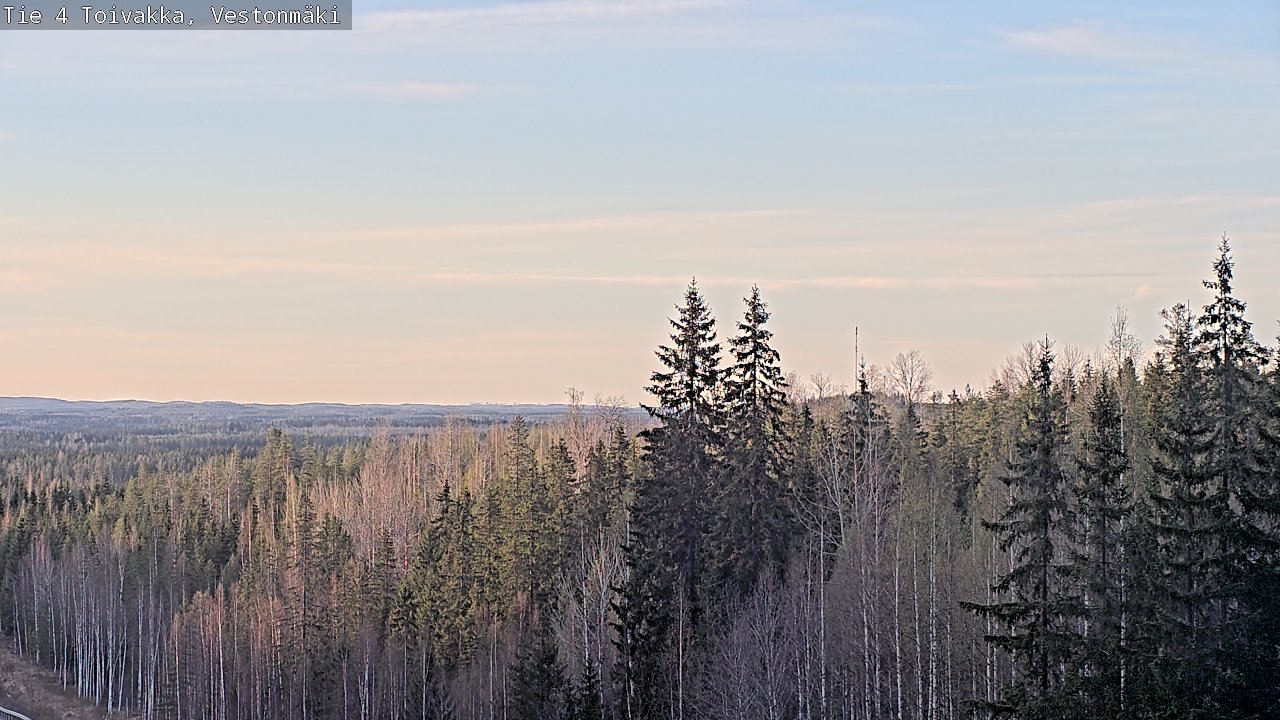 Weather Camera Image Väg 4 Toivakka, Vestonmäki, Toivakka, Keski-Suomi
