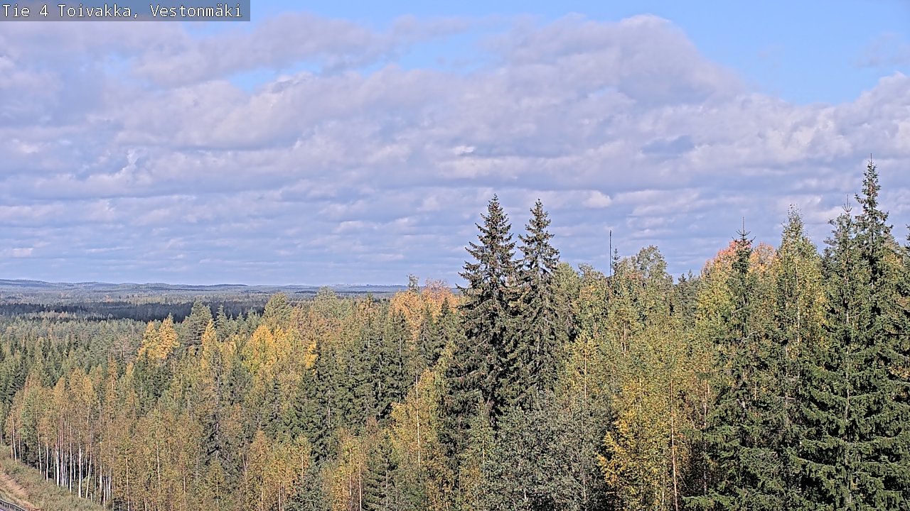 Weather Camera Image Väg 4 Toivakka, Vestonmäki, Toivakka, Keski-Suomi