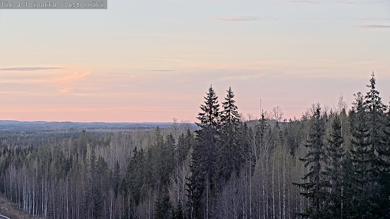 Weather Camera Image Väg 4 Toivakka, Vestonmäki, Toivakka, Keski-Suomi