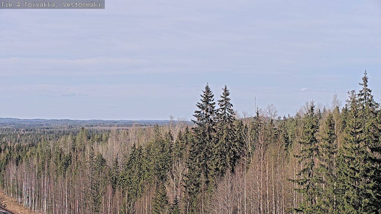 Weather Camera Image Väg 4 Toivakka, Vestonmäki, Toivakka, Keski-Suomi