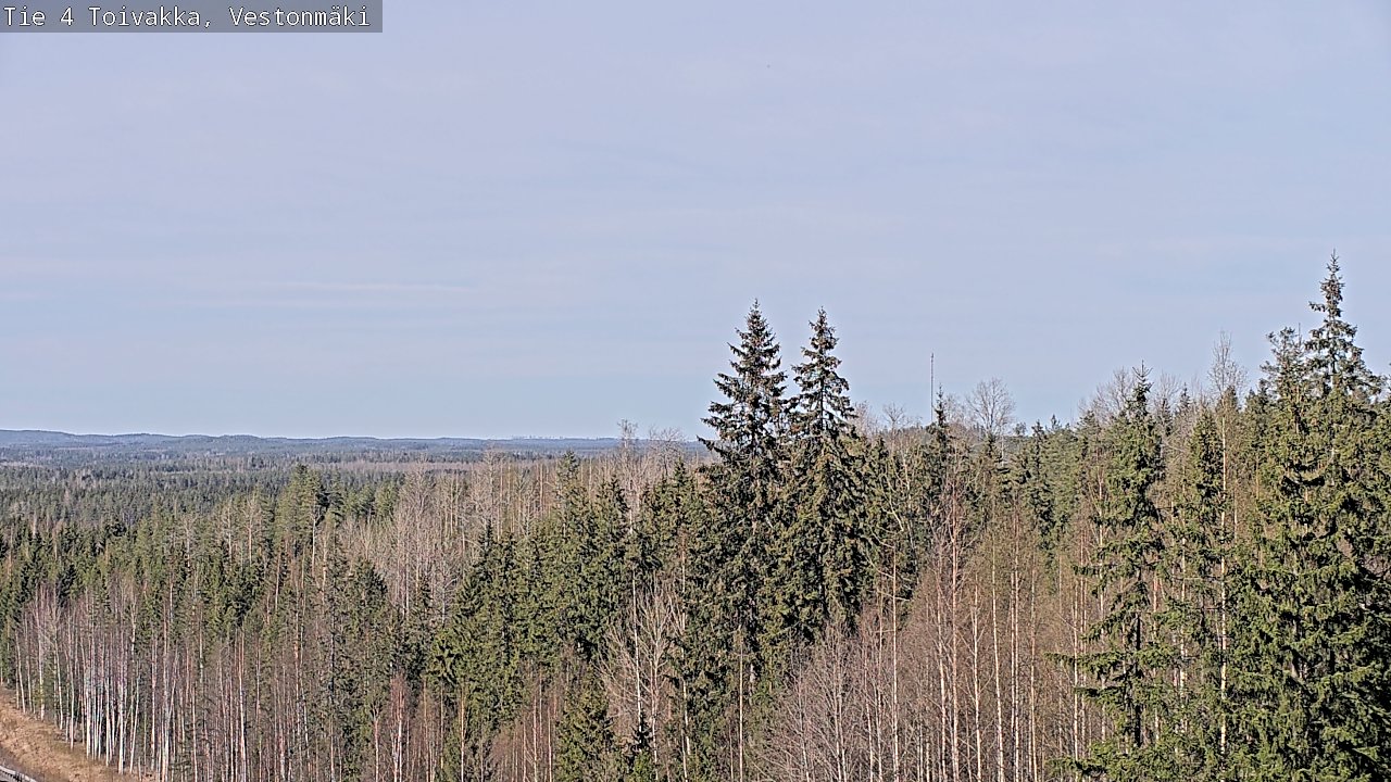 Weather Camera Image Väg 4 Toivakka, Vestonmäki, Toivakka, Keski-Suomi