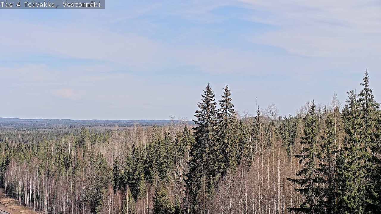 Weather Camera Image Väg 4 Toivakka, Vestonmäki, Toivakka, Keski-Suomi