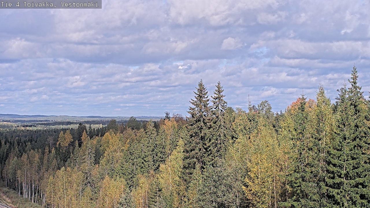 Weather Camera Image Väg 4 Toivakka, Vestonmäki, Toivakka, Keski-Suomi
