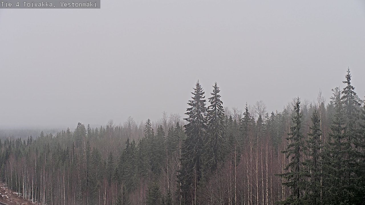 Weather Camera Image Väg 4 Toivakka, Vestonmäki, Toivakka, Keski-Suomi