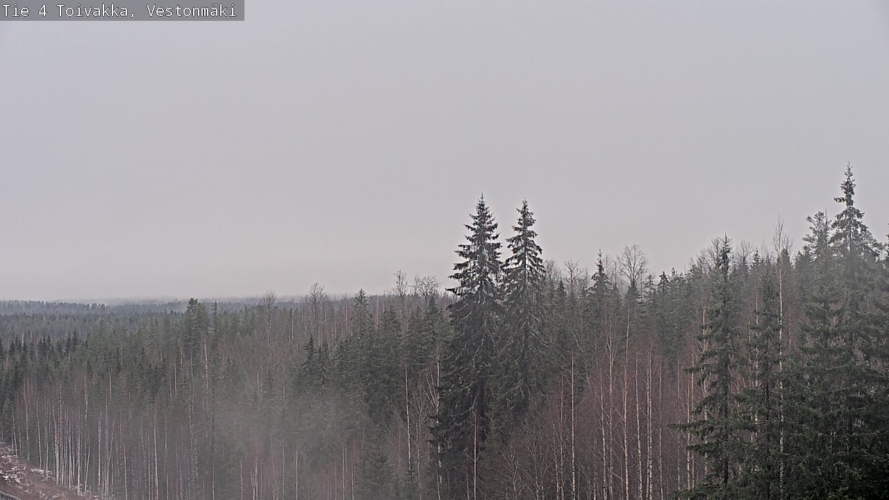 Weather Camera Image Väg 4 Toivakka, Vestonmäki, Toivakka, Keski-Suomi