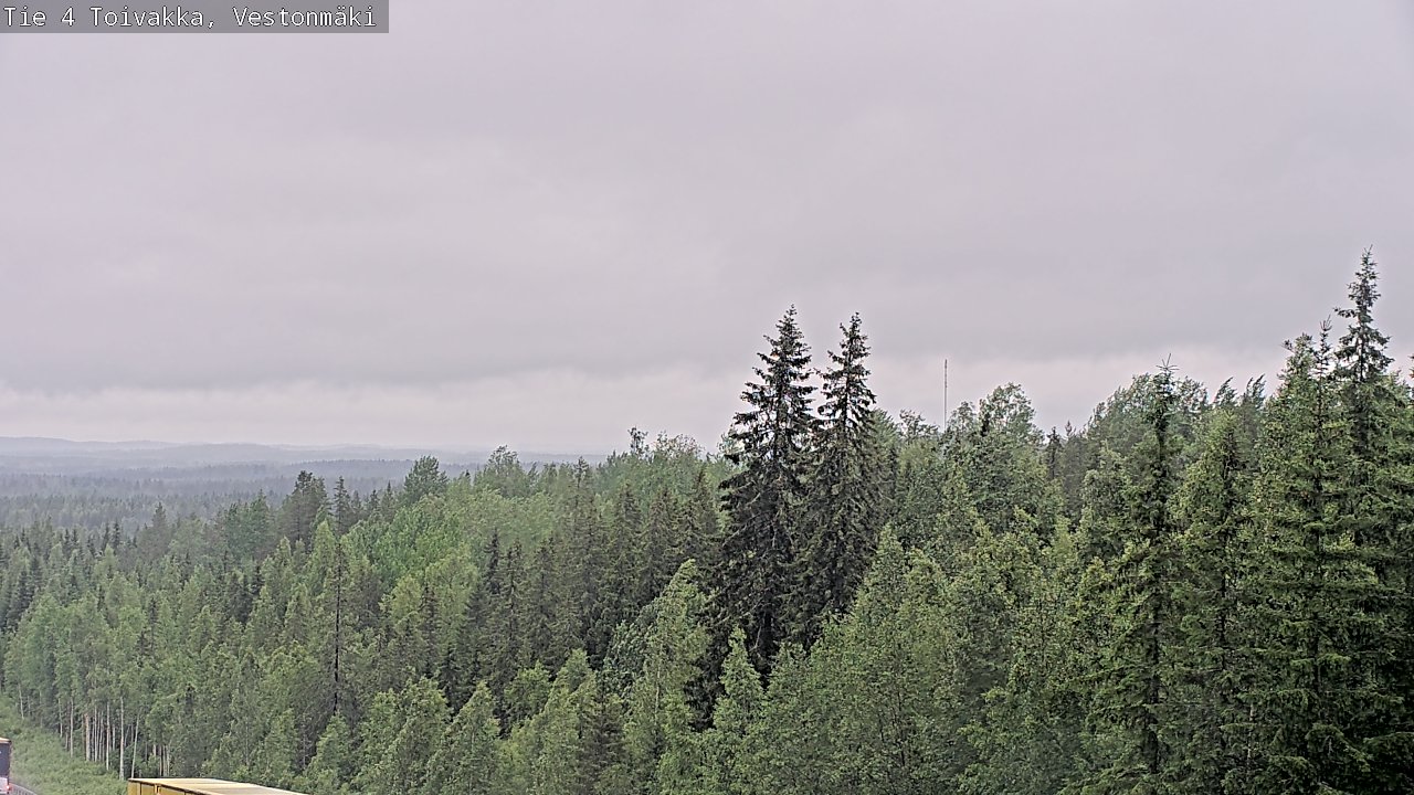 Weather Camera Image Väg 4 Toivakka, Vestonmäki, Toivakka, Keski-Suomi