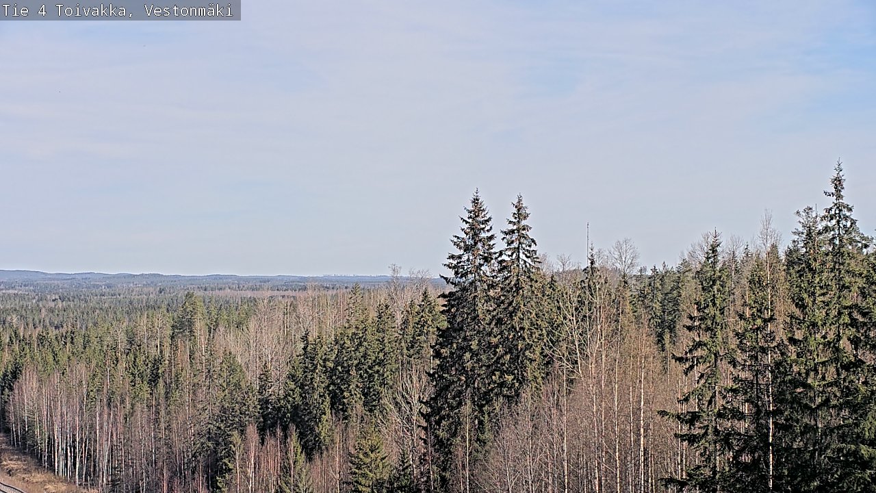 Weather Camera Image Väg 4 Toivakka, Vestonmäki, Toivakka, Keski-Suomi