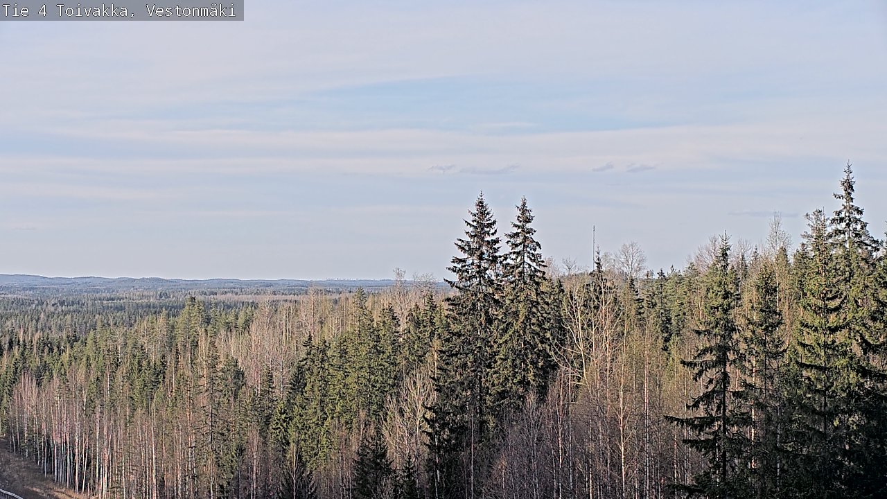 Weather Camera Image Väg 4 Toivakka, Vestonmäki, Toivakka, Keski-Suomi