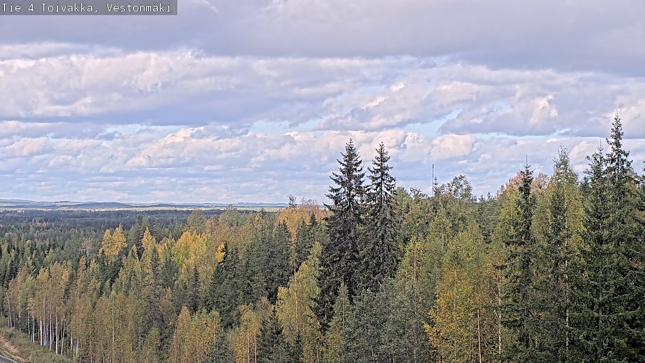 Weather Camera Image Väg 4 Toivakka, Vestonmäki, Toivakka, Keski-Suomi