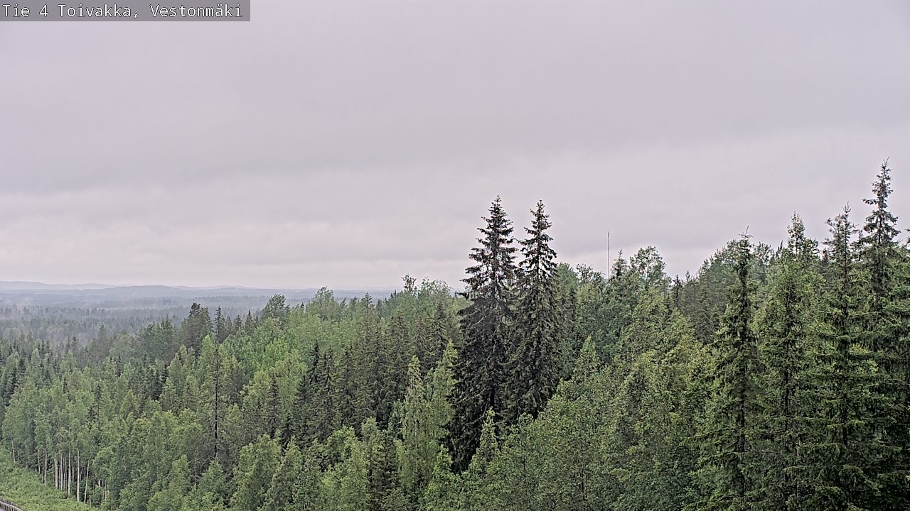 Weather Camera Image Väg 4 Toivakka, Vestonmäki, Toivakka, Keski-Suomi