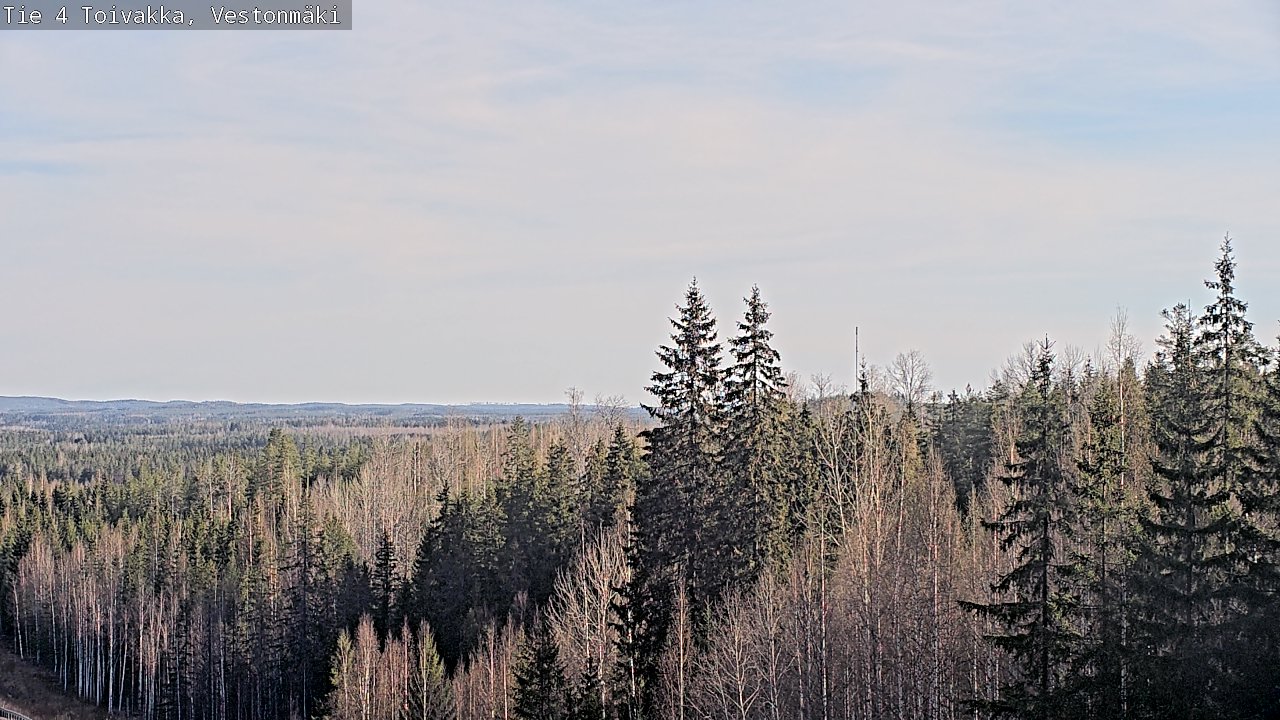 Weather Camera Image Väg 4 Toivakka, Vestonmäki, Toivakka, Keski-Suomi
